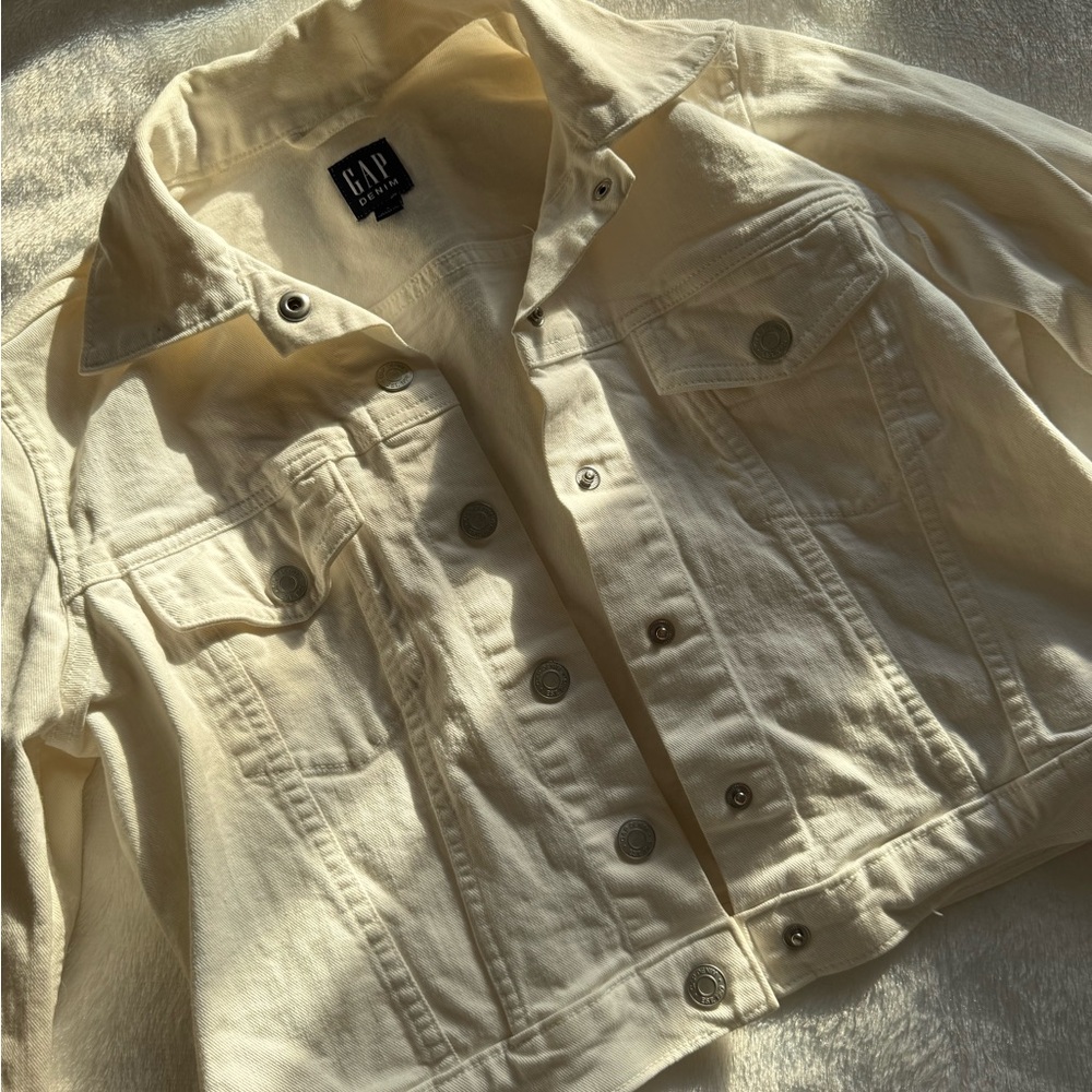 GAP Off-White Denim Jacket